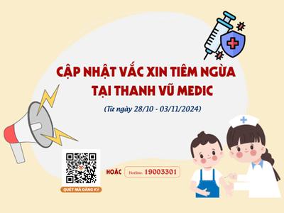 Cập nhật vắc xin tiêm ngừa tại Thanh Vũ Medic (28/10 -...