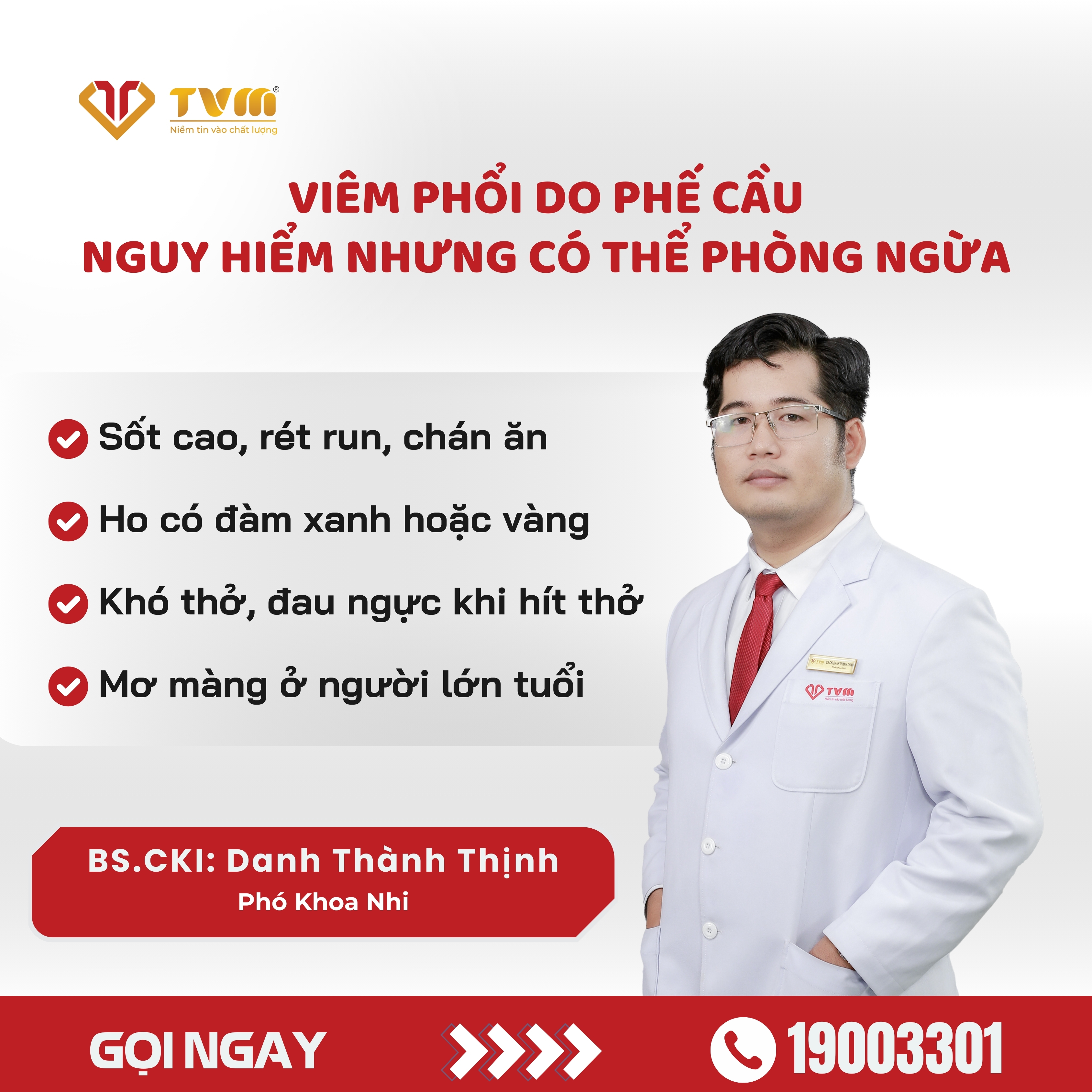 Viêm phổi do phế cầu – Nguy hiểm nhưng có thể phòng ngừa