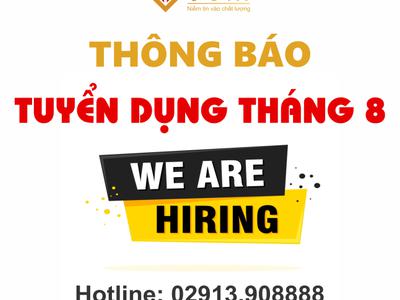 Thông báo tuyển dụng tháng 08/2022